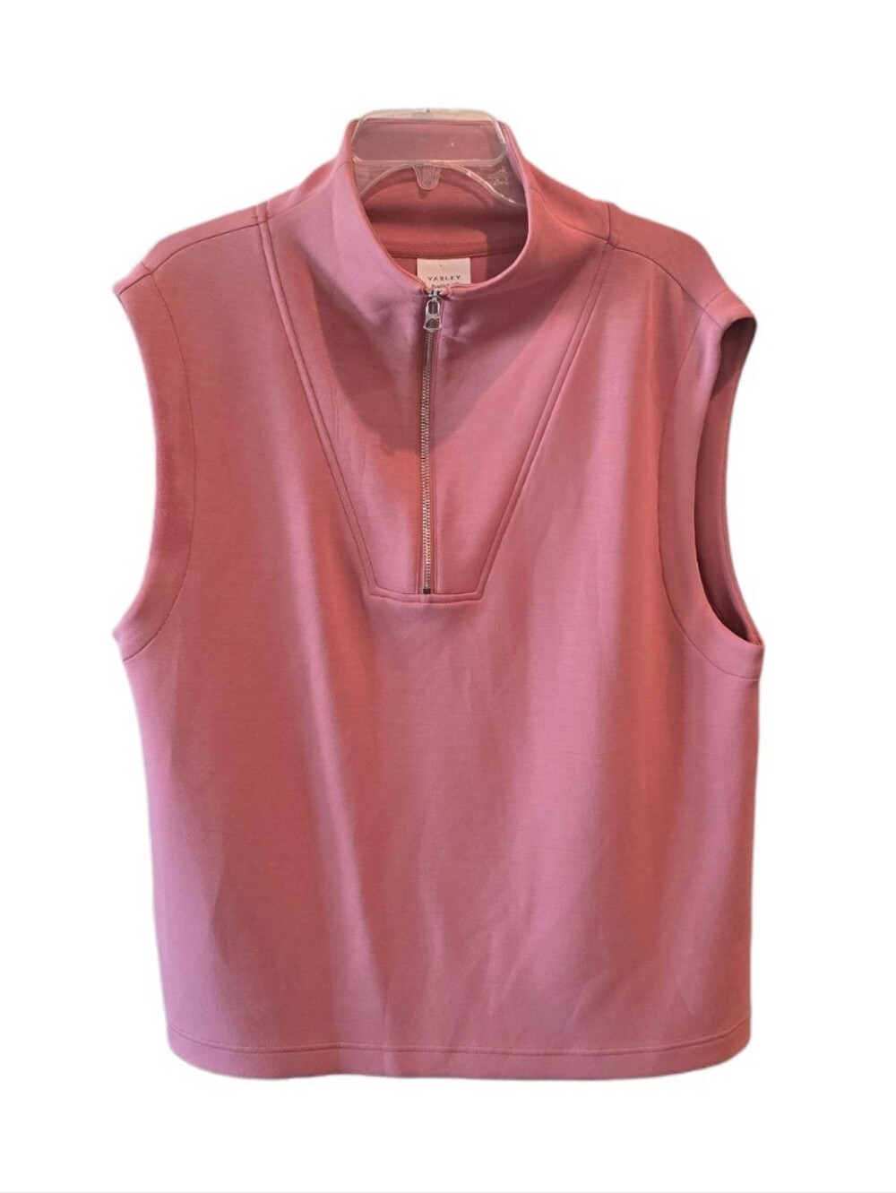VARLEY Doublesoft Magnolia Half Zip Tank 2.0 Mauve XL